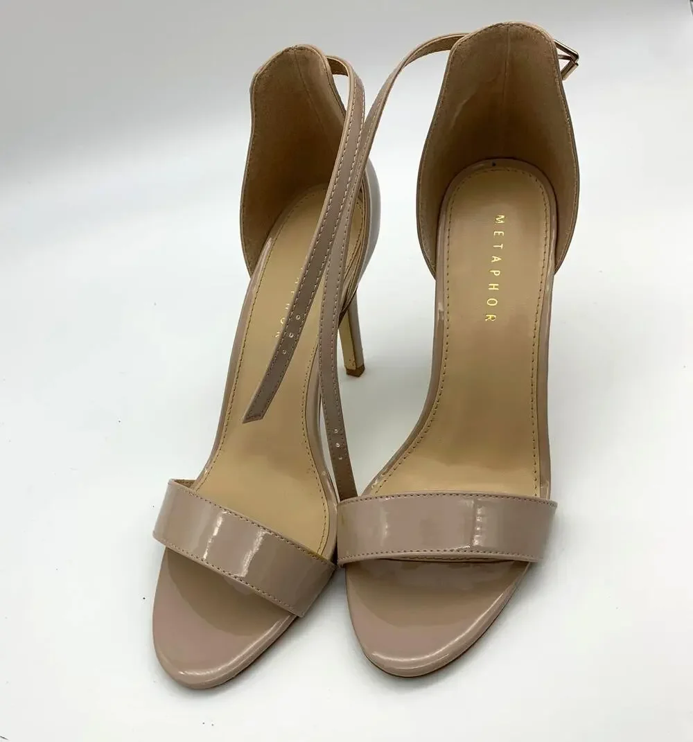 Metaphor Women's Shoes Beige Heel Size 9.5M